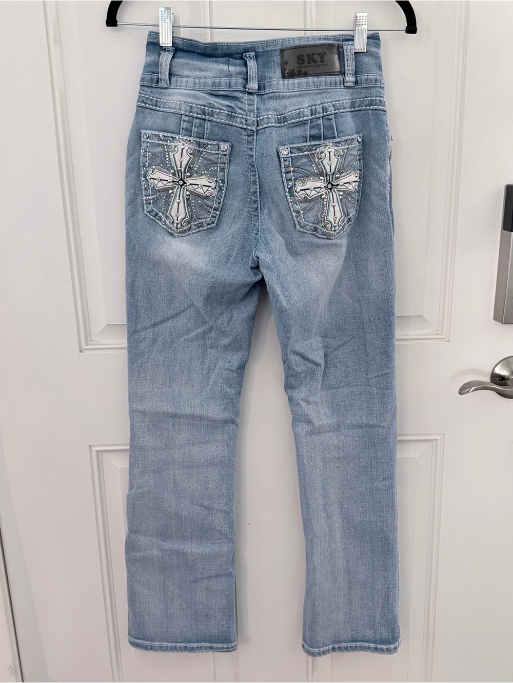 Sky Premium Collection Boot Cut Jeans 5/6 | Y2K Bling Pockets - Picture 3 of 9
